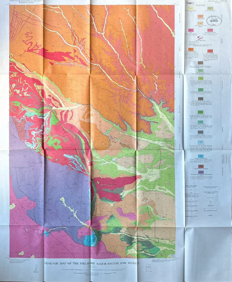 Philmont Country 1964 USGS Professional Paper 505: Complete with 6 Maps for NASA Apollo Training — image 3