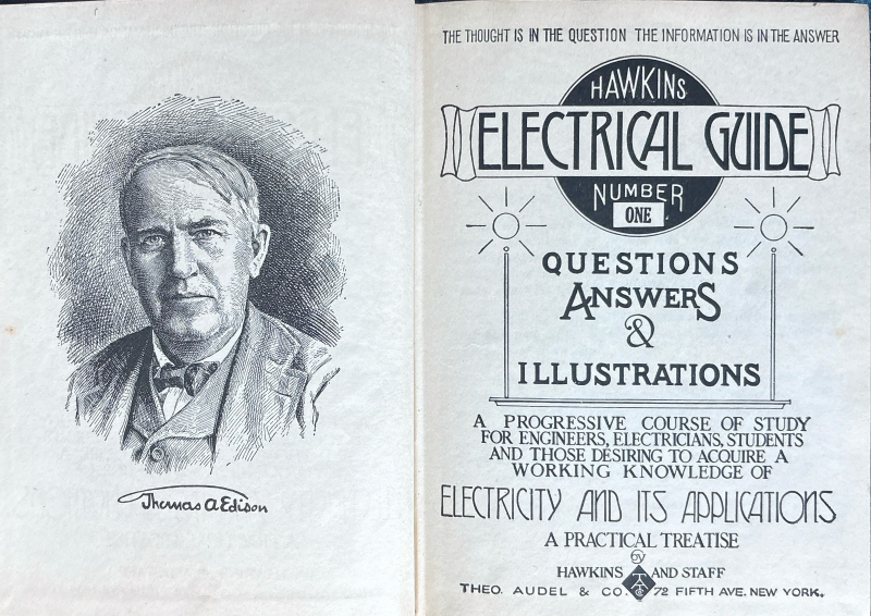 1917 Audels Hawkins Electrical Guide No. 1 — image 2