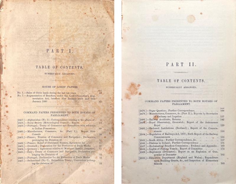 Précis of Official Papers, Parliamentary Session 1880, Vols I–II — image 3