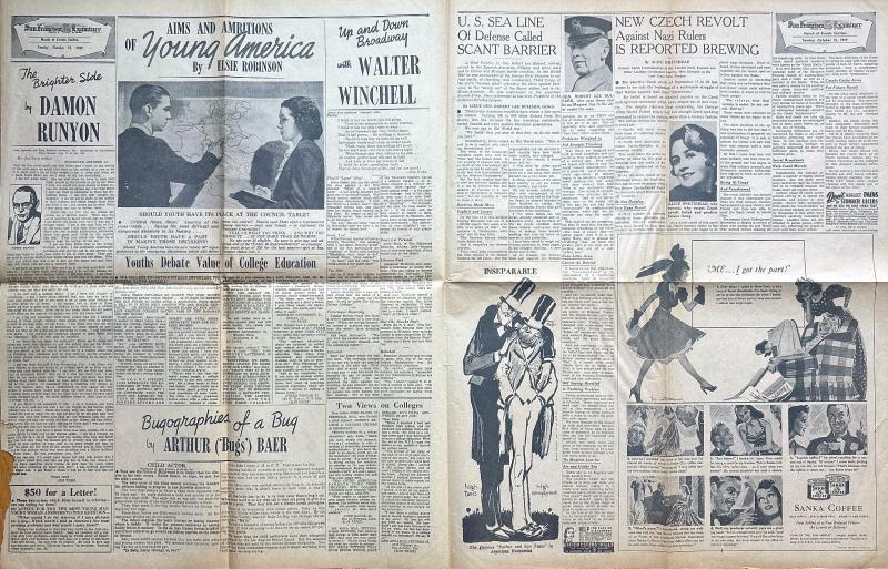 Rare October 15, 1939 WWII Pictorial Map: “Historic Theater of War” – San Francisco Examiner — image 4