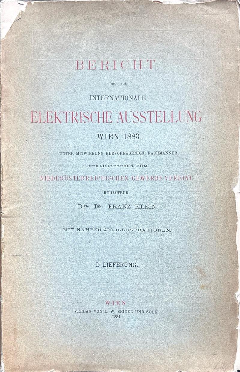 Bericht Internationale Elektrische Ausstellung Wien 1883 — image 3