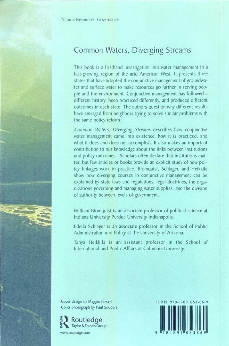 Common Waters, Diverging Streams: Linking Institutions and Water Management in Arizona, California, and Colorado — image 4